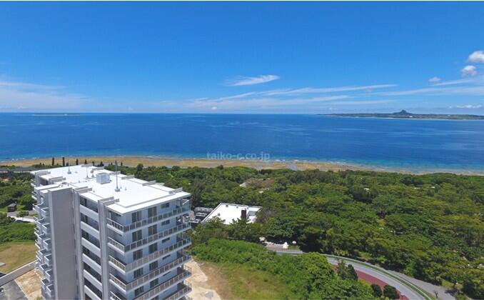 [Condominium]  Ocean View Corner Residence in Motobu, Okinawa　The Etel Indigo   3 Bedrooms / 1 Bathroom