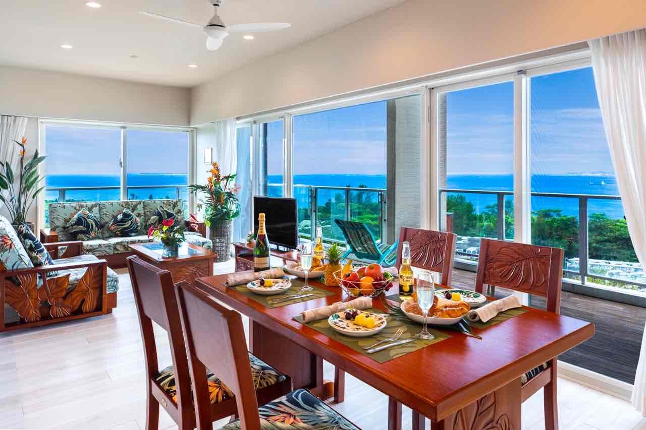 [Condominium]  Ocean View Corner Residence in Motobu, Okinawa　The Etel Indigo   3 Bedrooms / 1 Bathroom