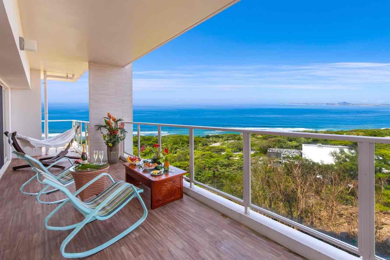 [Condominium]  Ocean View Corner Residence in Motobu, Okinawa　The Etel Indigo   3 Bedrooms / 1 Bathroom