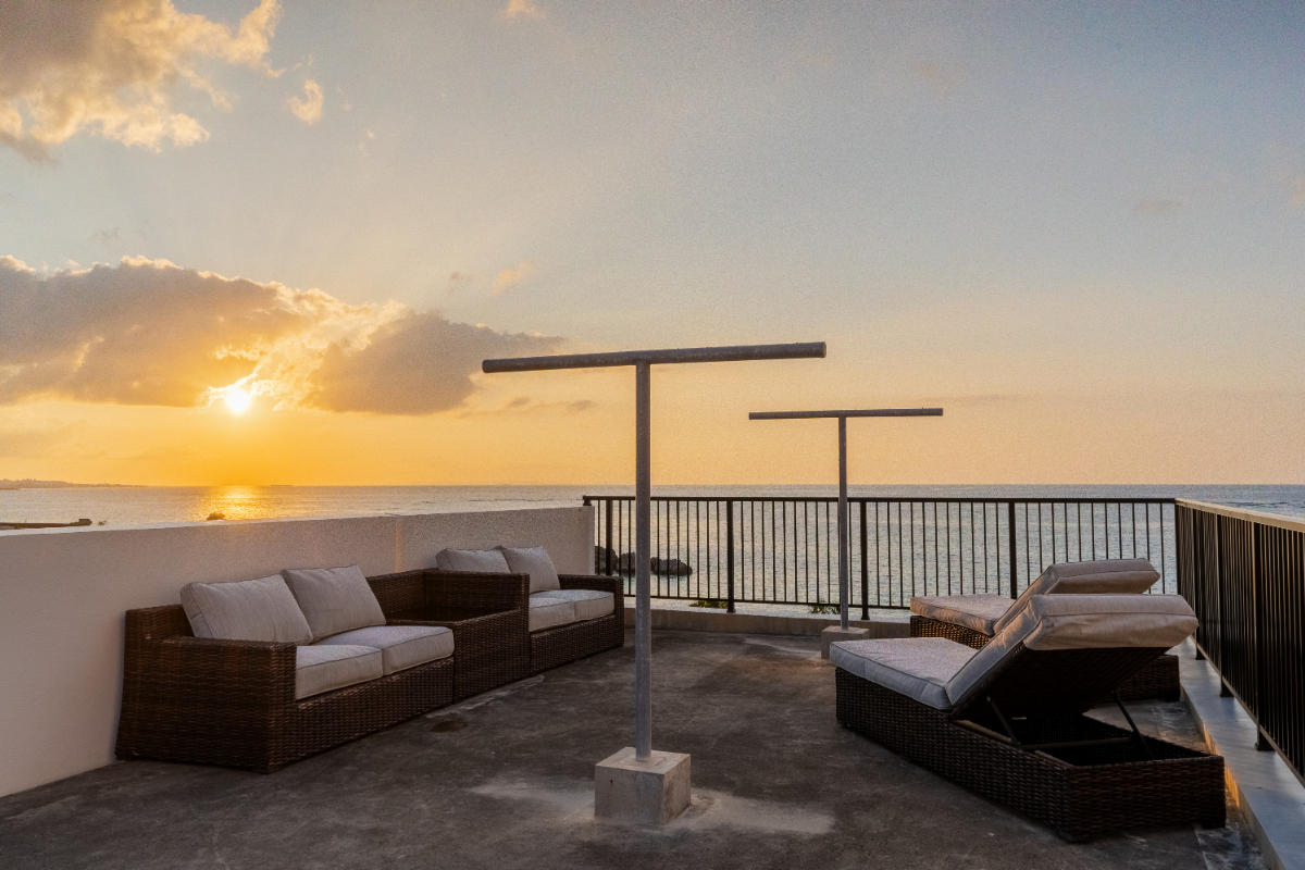 Limited Release: Okinawa  Chatan Alaha Beachfront   Apartment building. For the owner's residence or second home and rental income property