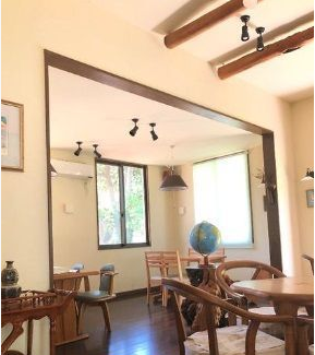 Motobu, Accommodation and Restaurant Surrounded by Ocean and Trees