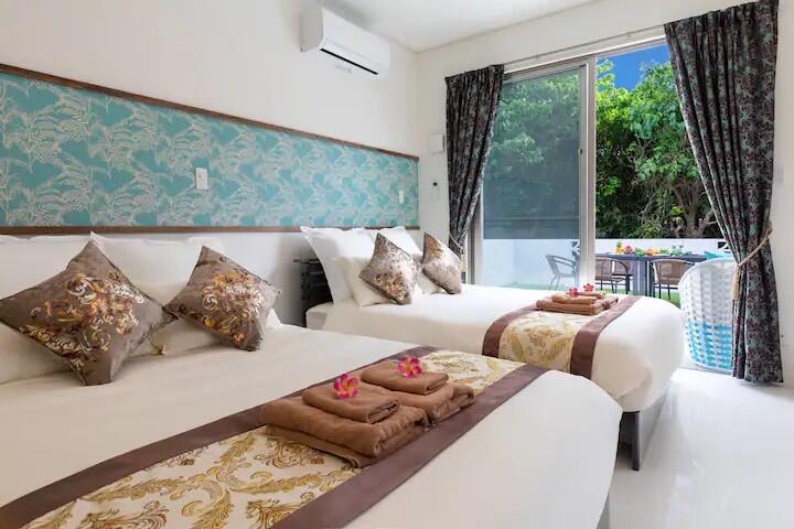 【Ocean Front Villa】今帰仁村古宇利島 宿泊運営中VILLA  Carmus  室外ジャグジー　システムキッチン　2LDK　宿泊運営・企業保養所・セカンドハウスに